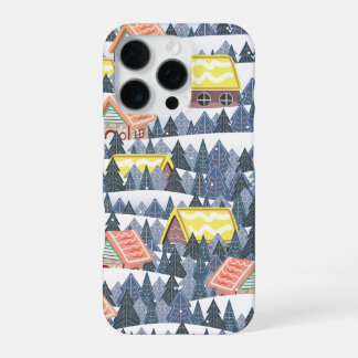 Sneeuwdorpen Kerstmis Patroon iPhone 16 Pro Hoesje