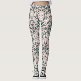 Sneeuwdruppels bloemenpatroon leggings