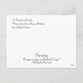 Sneeuwen Feestdagenkaart (Achterkant)