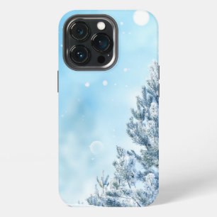 Sneeuwende kerst Winterachtergrond iPhone 13 Pro Hoesje