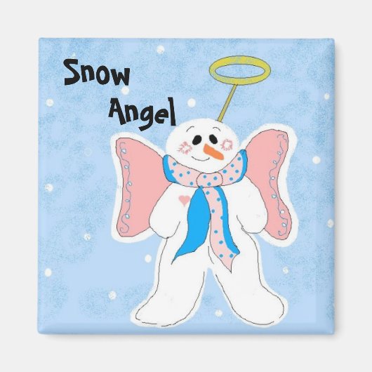 Sneeuwengel Magneet (Voorkant)