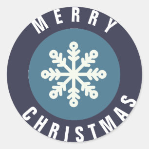 Sneeuwflake Design Kerst sticker