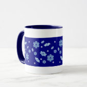 Sneeuwflake mok van warme chocolade (Voorkant links)