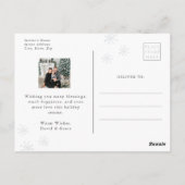 SneeuwfotokerstBriefkaart Briefkaart (Achterkant)