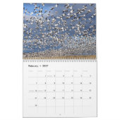 Sneeuwgans aangepaste gedrukte agenda kalender (Feb 2027)