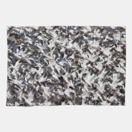 Sneeuwgans, afgebroken theedoek