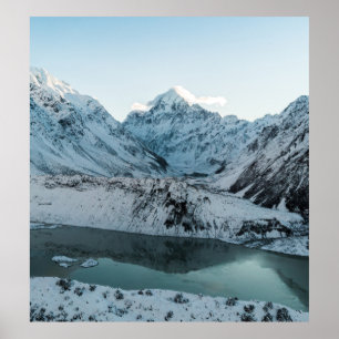 SNEEUWGEDEKTE MOUNTAIN NEAIR LICHAAM WATER POSTER