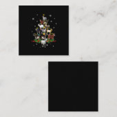 Sneeuwgeitenvlees Vierkante Visitekaartje (Voorkant / Achterkant)