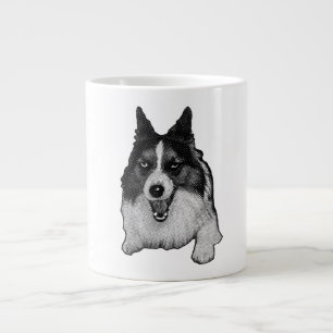 Sneeuwgekuste Corgi Hallo Extra Grote Beker