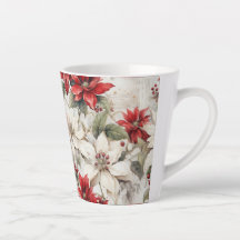 Sneeuwgekuste Elegance Wit en Rood Poinsettia