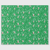 Sneeuwgevecht, sneeuwmensen cadeaupapier (Vlak)