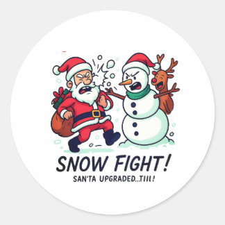 Sneeuwgevecht Sticker