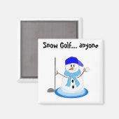 Sneeuwgolf Magneet (Voorkant / Achterkant)