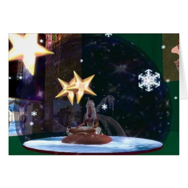 Sneeuwhaar in een sneeuwWereldbol (Voorkant Horizontaal)