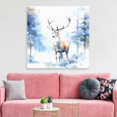 Sneeuwherten Canvas Kunst (Insitu (Woonkamer))