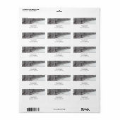 Sneeuwige Bossen Adresetiketten Etiket (Full Sheet)