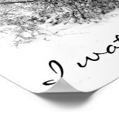 Sneeuwige Bossen Poster (Hoek)