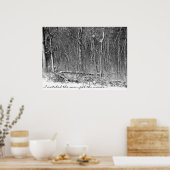 Sneeuwige Bossen Poster (Keuken)