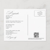 Sneeuwige dennen- en sparrenkerst evenement herinn briefkaart (Achterkant)