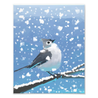 Sneeuwige januari foto afdruk