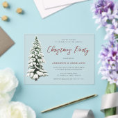 Sneeuwige kerstfeestdag acryl uitnodigingen (Insitu (Huwelijk))