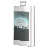 Sneeuwige, mysterieuze blauwe neonlichte monogram flacon (Links)