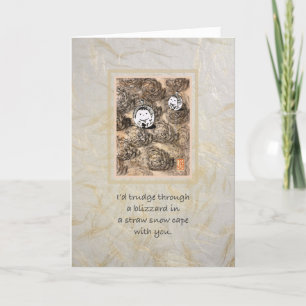 Sneeuwkaart voor Jubilea Kaart