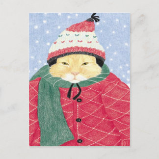 SNEEUWKAT BRIEFKAART