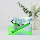 sneeuwkern. 1. briefkaart (Staand voorkant)