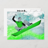 sneeuwkern. 1. briefkaart (Voorkant / Achterkant)