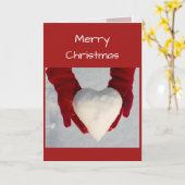 Sneeuwkerrood met  kerst kaart (Gele Bloem)