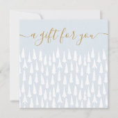 Sneeuwkerstbomen cadeaubonnen (Voorkant)