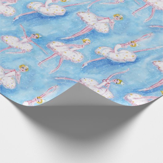 Sneeuwkerstinpakpapier Cadeaupapier (Hoek)