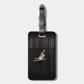 sneeuwkiën; Koel zwart Bagagelabel (Achterkant verticaal)