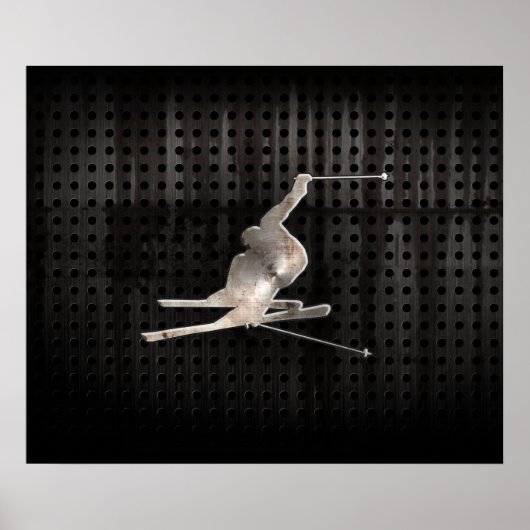 Sneeuwkiën; Koel zwart Poster (Voorkant)