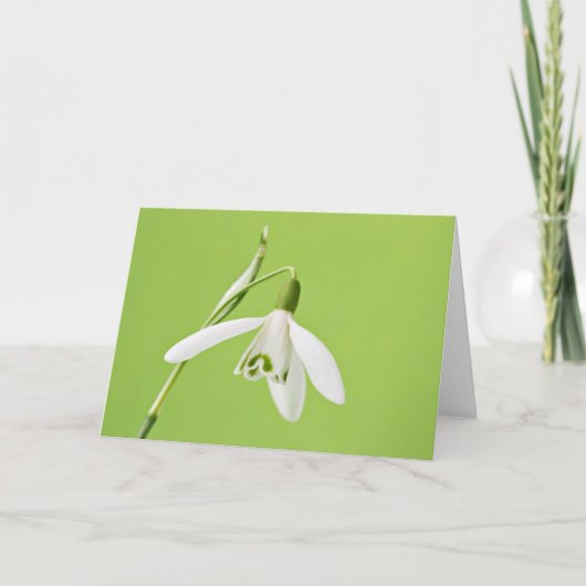 Sneeuwklokje Kaart (Voorkant)