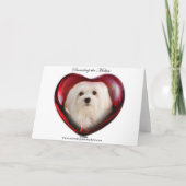 Sneeuwklokje voor de Maltese Birthday Kaart (Achterkant)