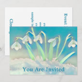 Sneeuwklokjes Blauw Kaart (Voorkant / Achterkant)