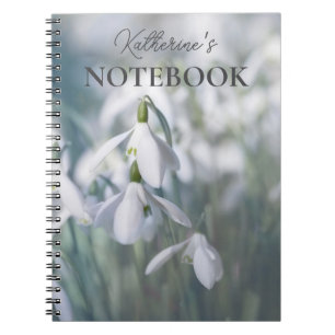 Sneeuwklokjes gepersonaliseerd Notitieboek
