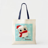 Sneeuwknollen in Snowflakes Canvas tas (Voorkant)