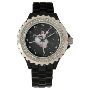 Sneeuwkoningin ballerina met cijfers horloge
