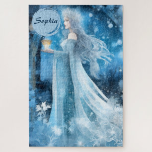 Sneeuwkoningin Fantasy Art - Mystieke Winter Godin Legpuzzel