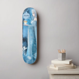 Sneeuwkoningin Fantasy Art - Mystieke Winter Godin Skateboard