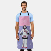 Sneeuwkoningin gepersonaliseerd schort (Gedragen)