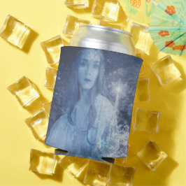 Sneeuwkoningin met kerstcadeaus blikjeskoeler