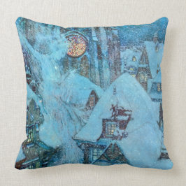 Sneeuwkoningin op de Night Dulac Fine Art Kussen