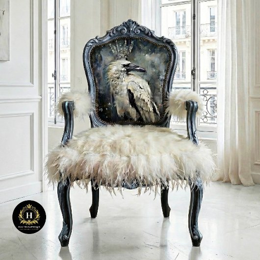 Sneeuwkoningin Winter Raven Decoupage Tissuepapier