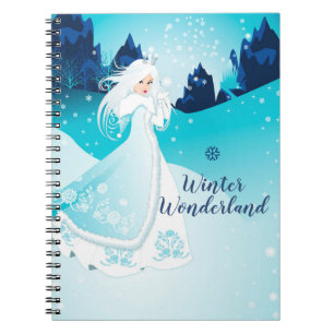 Sneeuwkoningin Winter Wonderland spiraaltijdschrif Notitieboek