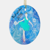 Sneeuwkoninginnenversiering Keramisch Ornament (Rechts)