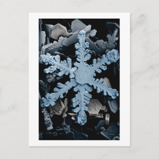 sneeuwkristal 2 briefkaart